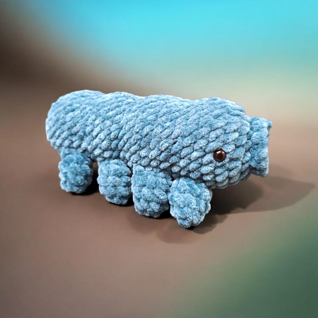 Water Bear (tardigrade) Amigurumi Crochet Plush - Cozy Cryptid Co - Etsy