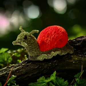 Snail Amigurumi Crochet Plush - Cozy Cryptid Co