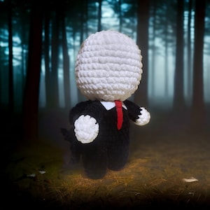 Slenderman Amigurumi Crochet Plush - Cozy Cryptid Co