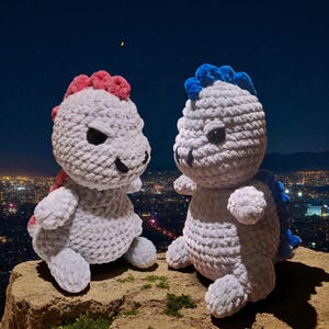 Godzilla Amigurumi Crochet Plush - Cozy Cryptid Co