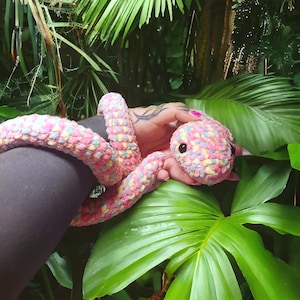 Snake Amigurumi Crochet Plush - Cozy Cryptid Co