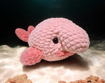 Blobfish Amigurumi Crochet Plush - Cozy Cryptid Co