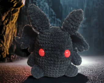 Mothman Amigurumi Crochet Plush - Cozy Cryptid Co