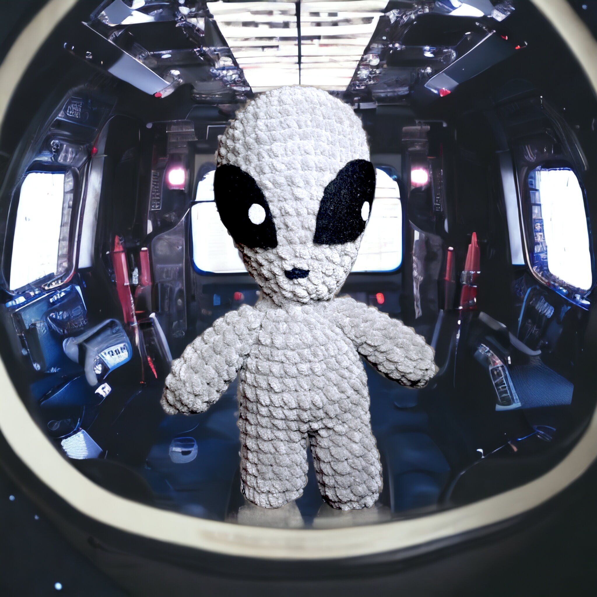 Alien Amigurumi Crochet Plush - Cozy Cryptid Co - Etsy
