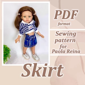 Patrón PDF falda para paola reina