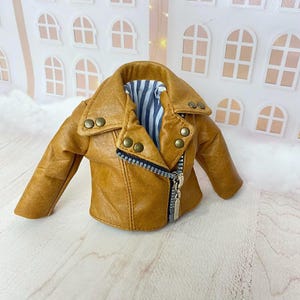 Veste en cuir pour Paola Reina, vêtements pour poupées 32 cm