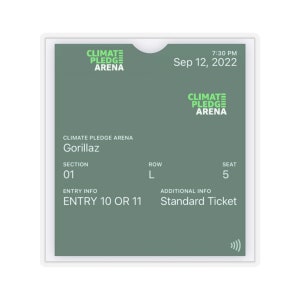 Gorillaz Ticket Stub Sticker