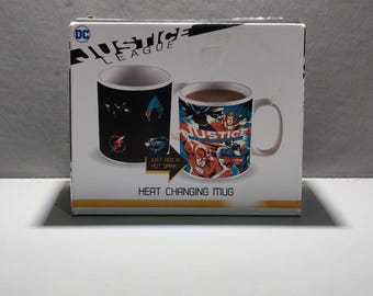 Gerechtigkeits-Liga-Wärme-Wechsel-Becher - verpackt