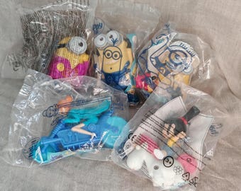 Despicable Me 3 Movie and Minions Movie - McDonalds Happy Meal Plastic Toys 2017