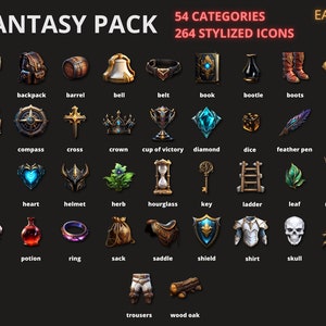 2D Icon Fantasy RPG Pack