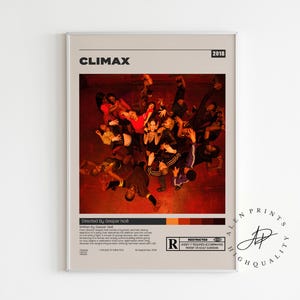 Climax Poster, Gaspar Noé, Minimalist Movie Poster, Vintage Retro Art Print, Wall Art Print, Home decor, Mid century modern, Room Decor