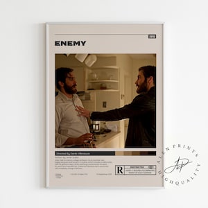 Enemy Poster,Denis Villeneuve, Minimalist Movie Poster, Vintage Retro Art Print, Wall Art Print, Home decor, Mid century modern