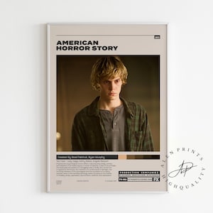 American Horror Story,Brad Falchuk,Ryan Murphy,Halley Feiffer,Minimalistisch Film Poster,Vintage Retro Kunstdruck,Wand Kunst Druck,Dekoration