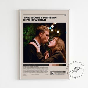 The Worst Person In The World,Joachim Trier,Minimalist Movie Poster, Vintage Retro Art Print, Wall Art Print,home decor,A3 Poster