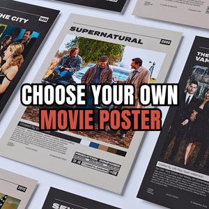 Fordern Sie Ihr eigenes Filmplakat an, Geschenkidee, Individuelles Filmplakat, Raumdekor, Minimalistisches Filmplakat, Wandkunst Druck, Vintage Retro Kunstdruck