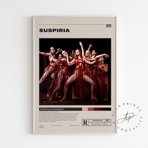 Suspiria Movie Poster, Luca Guadagnino, Minimalist Movie Poster, Vintage Retro Art Print, Wall Art Print, Home decor,Mid century modern