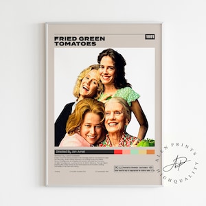 Fried Green Tomatoes, Jon Avnet, Minimalist Movie Poster, Vintage Retro Art Print, Wall Art Print, Home decor, Mid century modern,Room Decor