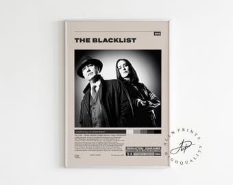 The Blacklist,jon Bokenkamp, Minimalist Movie Poster, Vintage