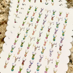 DEER FRIENDS~ 4-5x7 Deer Stationary Cards. Uniquely designed and named  after the person for whom the original was inspired & created.