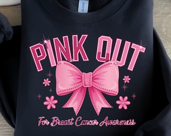 Pink Out Png, Football Breast Cancer Awareness Design - Ribbon Tackle, Digital 300DPI, Transparent