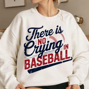 Não há choro no beisebol Png, design sublimação, png retro, Baseball Mama PNG, Citação, Png engraçado, best seller png, Designs de sublimação