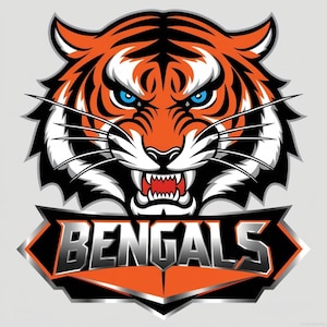 Bengals Png, maglietta bengals, disegno a sublimazione, tigre del Bengala Png, mascotte Png, disegni di tigre, sport Png, disegno di maglietta, download istantaneo Png