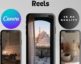 300+ faceless melanin aesthetic reels bundle, luxury videos, Faceless Digital Marketing Videos, Instagram Reels, tiktok videos, canva videos