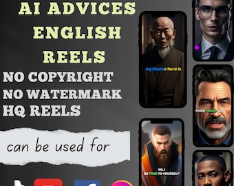 600+ Ai motivational english reels bundle, viral ai reels, ai reels bundle, chat gpt reels, Instagram youtube tik tok inspirational reels.