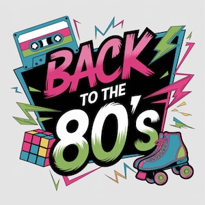 Sublimation PNG des années 80, PNG des années 80, rétro des années 80, T-shirt des années 80, clipart des années 80, anniversaire des années 80, néon des années 80, téléchargement immédiat, design par sublimation.