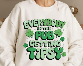 Everybody In The Pubs Getting Tipsy PNG Instant Digital Download, Retro Y2K Beer Mascot, Saint Patricks Day, St Pattys, St Paddys, irish png