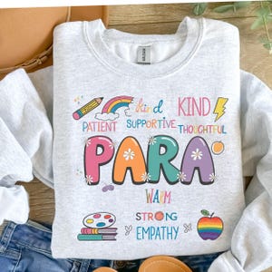 Para Appreciation Png, Back To School Png, First Day of School Png, Paraprofessional Png, Teacher Gift, Kindergarten Teacher Png Sublimation