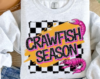 Crawfish Season Preppy PNG, Crawfish Png, Crawfish Preppy png, Preppy png, Crawfish Sublimation design, Crawfish png files.