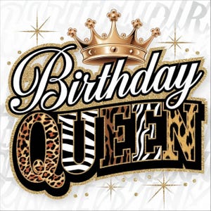 Birthday queen png, crown png, queen crown png, black queen, birthday png, queen png, funny birthday png, birthday gift, happy birthday mom. image 2