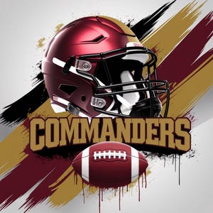 PNG inspirés des commandants de Washington, png de football, png à la mode, designs par sublimation.