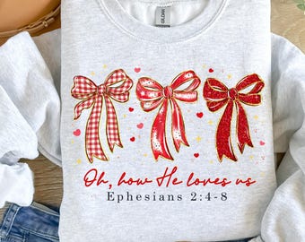 Oh How He Loves Us Png, Glitter Valentine png, John 3:16 png, Retro Valentine Png, Loved valentine png, Christian Valentine,Bible Verses png