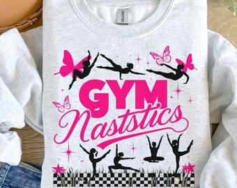 Retro gymnastics png, gymnastics sublimation design, gymnast mom gifts png, gymnastics life png, trendy gymnastics png, digital download.