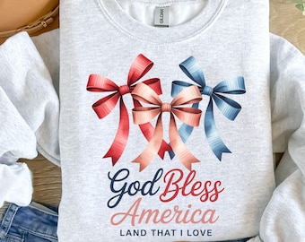 God Bless America Png, Coquette Fourth of July PNG, Sublimation art, digital download, PNG art, America png, Patriotic png, Bows Png.