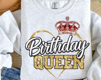Birthday Queen png Girl Gift Shirt Design Png, Birthday Girl, Birthday Shirt Template, Its My Birthday, Birthday  Queen sublimation.