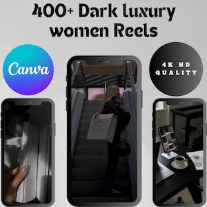 Oltre 400 reel senza volto dall'estetica scura per le donne, reel di donne di lusso, reel senza volto, video stock, senza volto melanina, reel virali, video tiktok
