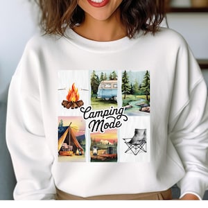 Mode camping PNG, PNG été rétro, aventure en famille, plein air, conception de chemise de camping, conception de sublimation png de camping vintage, coup de pinceau.