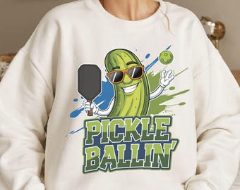 Pickle Ballin Png, Design a sublimazione, Carino e divertente Pickleball Png, Sport Png, Trendy Png, Design maglietta, Download digitale istantaneo Png, DTF