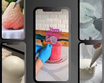 120 以上のケーキデコレーションの顔のない Instagram リール、アートおよびクラフト リール、フード リール、YouTube ショート、TikTok ビデオ、Facebook リール、メガ リール バンドル。