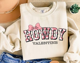Howdy Valentine Coquette png, Valentines Cow print png, Valentines day Sublimation PNG, Cow print png, Vday shirt designs, Coquette bow png.