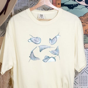 Watercolor Whale Shirt, Dolphin Narwhal Beluga Humpback Orca Whale Gifts Indie Shirt, Trendy Ocean Crewneck, Aesthetic Whales Animal Shirt