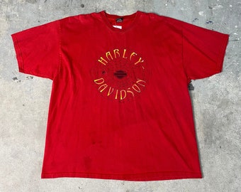 Vintage 1990s Harley Davidson Spider Web T-Shirt / Streetwear / Motocyklista / Ocean County