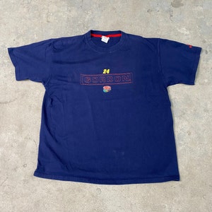 1990s Jeff Gordon Embroidered T-Shirt / Graphic Shirt / Vintage Tee / 90s / Embroidered