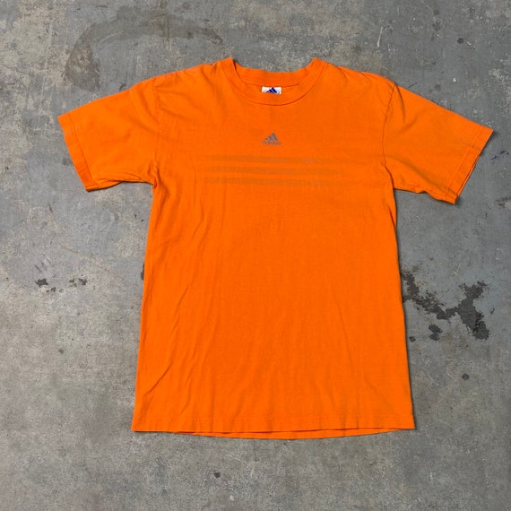 1990s Adidas Orange Centre Logo T-shirt / Vintage / Streetwear / Athletic /  Made in Canada - Etsy