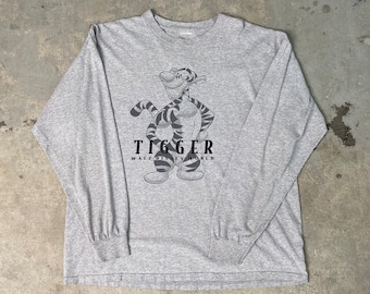 Koszulka z długim rękawem Vintage Tigger Walt Disney / Disney World / Vintage 1990s / Streetwear