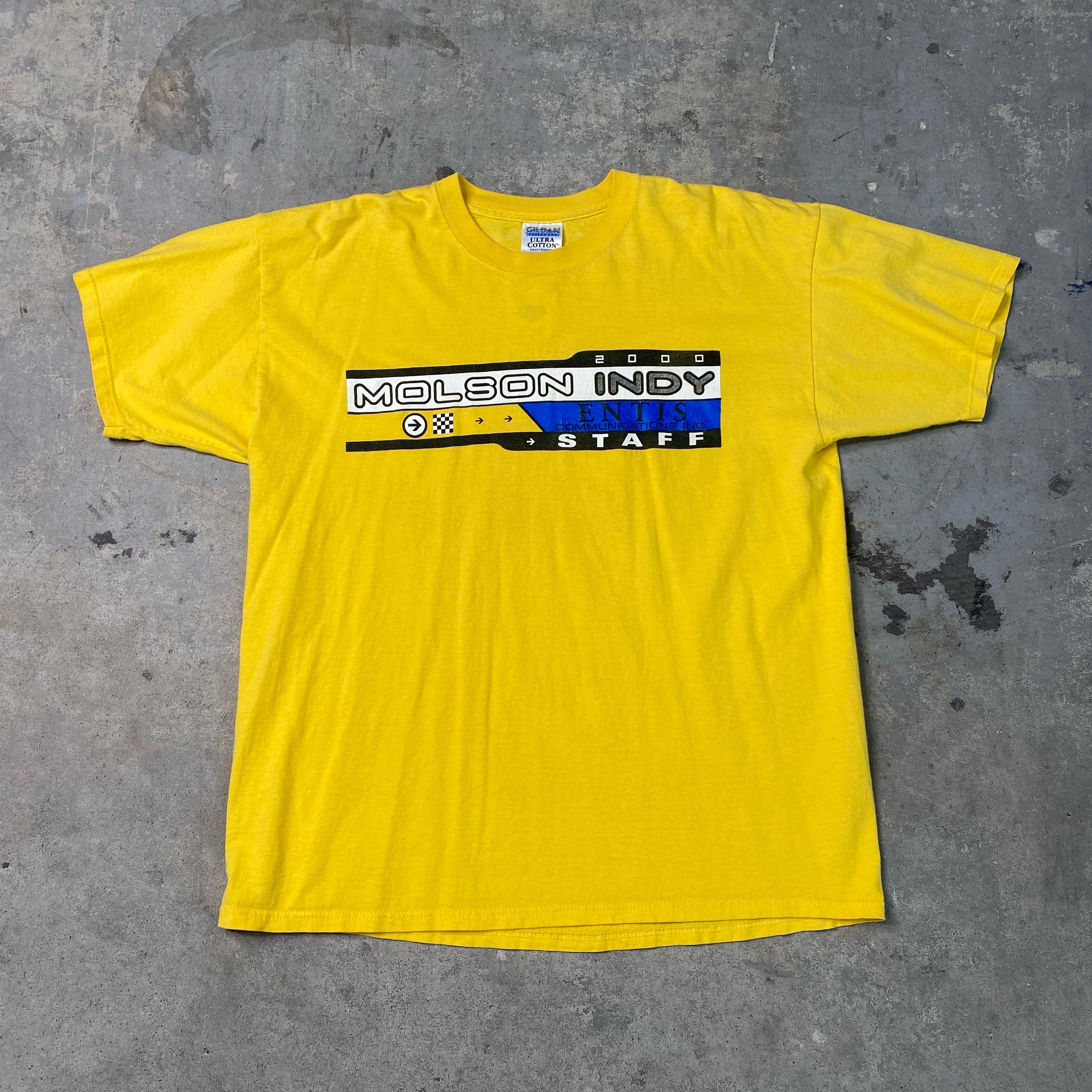T-shirt Rétro Molson Canadian Bière - Gris Taille Grand (Équivalent L) - Occasion Très Bon État
