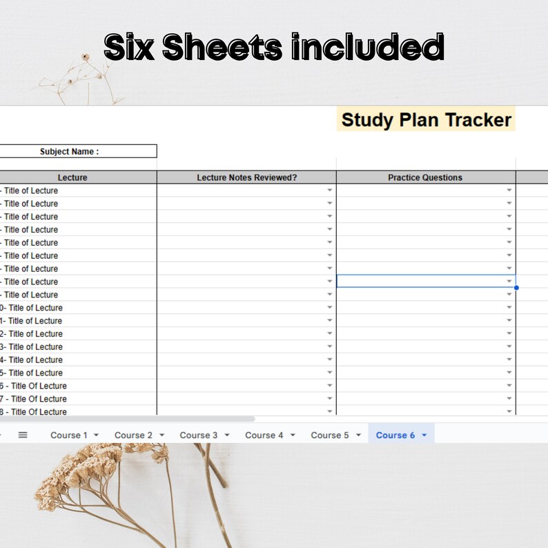 Google Sheets Study Plan Tracker Spreadsheet Template Academic google-sheets-study-plan-tracker-spreadsheet-template-academic